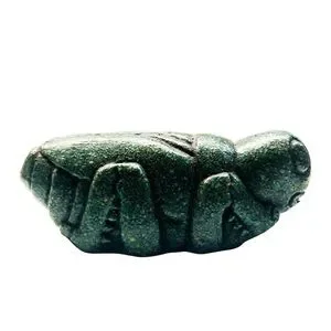 Vintage | Reptile | Vintage Crushed Green Stone Locust Grasshopper ...